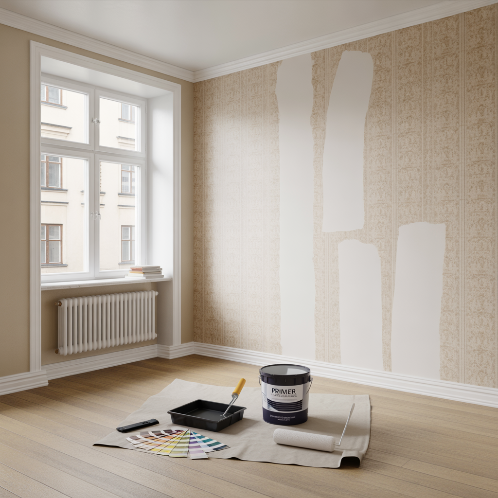 mala pa tapet guide till spackling primer och ratt farg